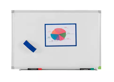 Магнитно-маркерная доска_240х120 cм, лаковое покрытие, белая