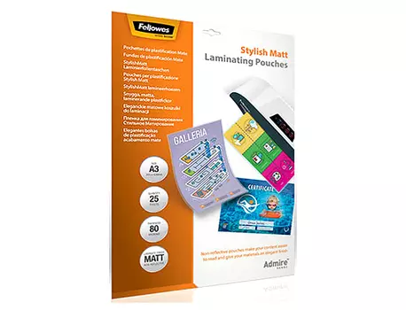 Пакетная пленка для ламинирования Admire Stylish Matt A3, матовая, 80 мкм, 25 шт