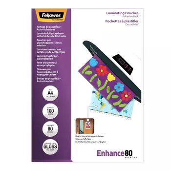 Пакетная пленка для ламинирования с клеевым слоем A4, 216 x 303 мм, Матовая, 80 мкм, 100 шт