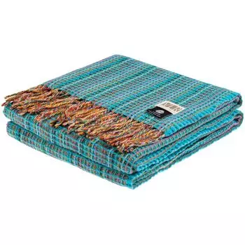 Плед Brera Waffle Turchese, голубой