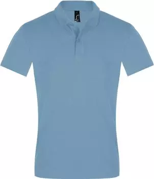 Рубашка поло мужская PERFECT MEN 180 голубая, размер S