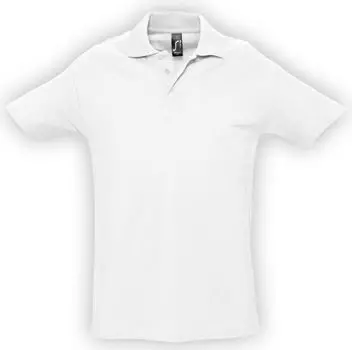 Рубашка поло мужская SPRING 210 белая, размер XL