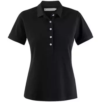 Рубашка поло женская Sunset черная, размер M