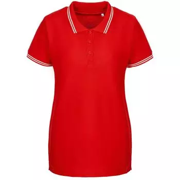 Рубашка поло женская Virma Stripes Lady, красная, размер XXL