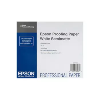 Рулонная бумага для плоттера с покрытием_Proofing Paper White Semimatte 60 250 г/м2, 1.524x30.5 м, 50.8 мм (C13S042140)