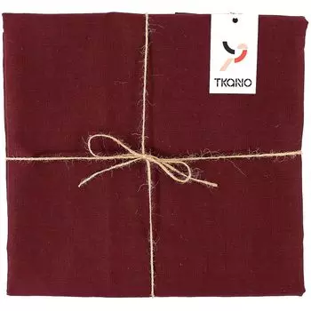 Скатерть Essential с пропиткой, квадратная, бордовая