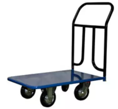 Тележка платформенная 4-х колесная ручная_КП-150-125-К (до 300 кг)