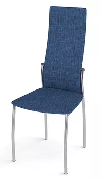 Стул для посетителя Гелеос Персона, синий / хром, ткань (2 шт/уп)