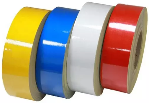 Светоотражающая лента_RF4550 для столбиков ограждения, синяя 0.05x45.7 м