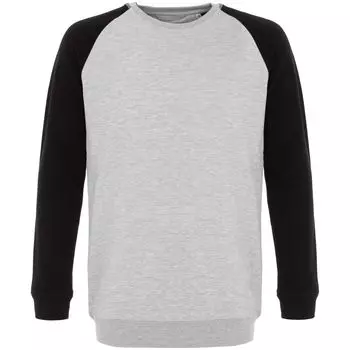 Свитшот Kulonga Raeglan мужской Bicolor, серый меланж с черным, размер 3XL