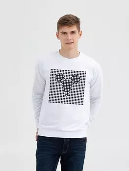 Свитшот Optical Mouse, белый, размер XXL