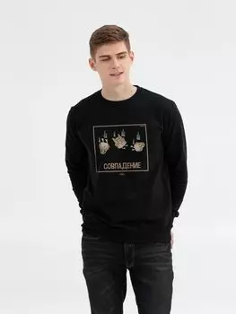 Свитшот «Совпадение», черный, размер XXL