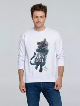 Свитшот Wear A Smile, белый, размер L