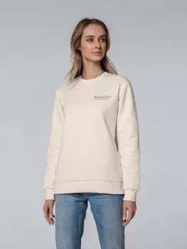 Свитшот женский с вышивкой «Маленький принт», светло-желтый, размер M