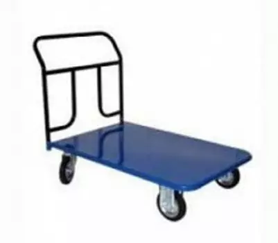 Тележка платформенная 4-х колесная ручная_КП-400-160-К (до 400 кг)