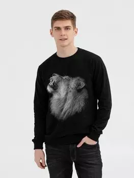 Толстовка Like a Lion, черная, размер XL