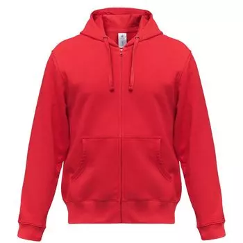 Толстовка мужская Hooded Full Zip красная, размер M