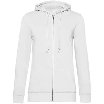 Толстовка на молнии с капюшоном женская BNC Organic, белая, размер L