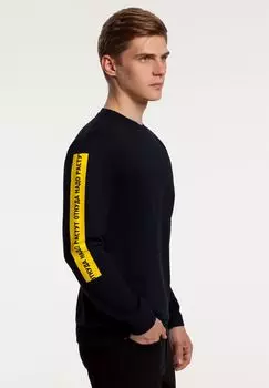 Толстовка «Откуда надо растут», темно-синяя, размер L