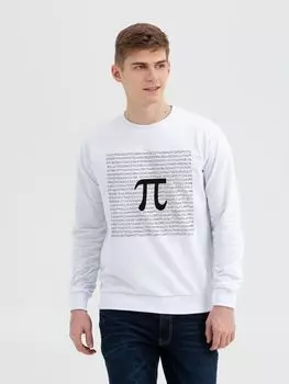 Толстовка «Почти полный Пи», белая, размер XXL