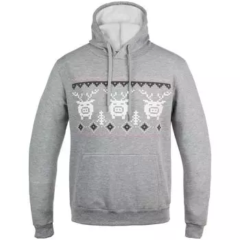 Толстовка с капюшоном «Пигсель», серый меланж, размер XL