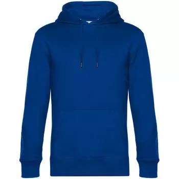 Толстовка с капюшоном унисекс King, ярко-синяя, размер M