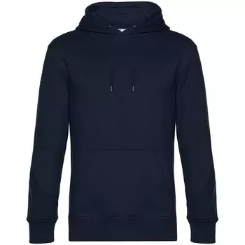 Толстовка с капюшоном унисекс King, темно-синяя, размер S