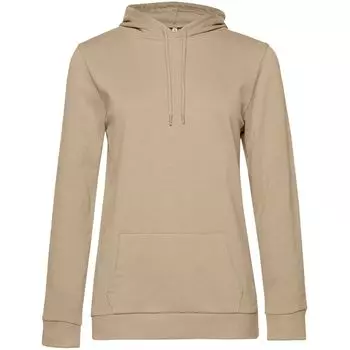 Толстовка с капюшоном женская Hoodie, бежевая, размер S