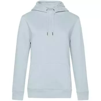 Толстовка с капюшоном женская Queen, светло-голубая, размер XXL