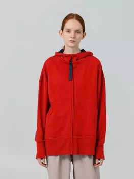 Толстовка унисекс Kosmos, красная, размер M