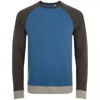 Толстовка унисекс SANDRO синий/черный меланж, размер XXL