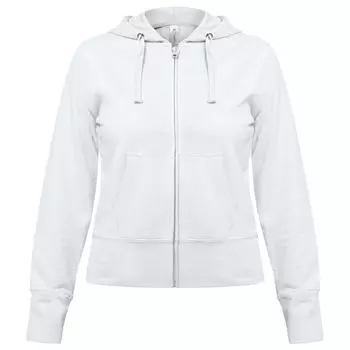 Толстовка женская Hooded Full Zip белая, размер XS