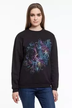 Толстовка женская Vibrance, черная, размер S