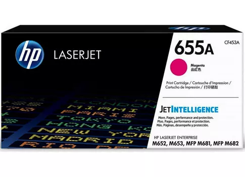 Тонер-картридж LaserJet 655A пурпурный (CF453A)