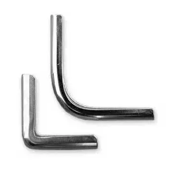 Уголок 19 мм Large Wallet slim, 4 мм (серебро)