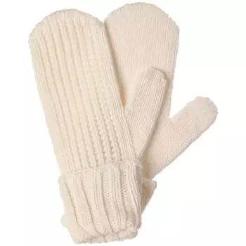 Варежки Nordkyn, молочно-белые, размер L