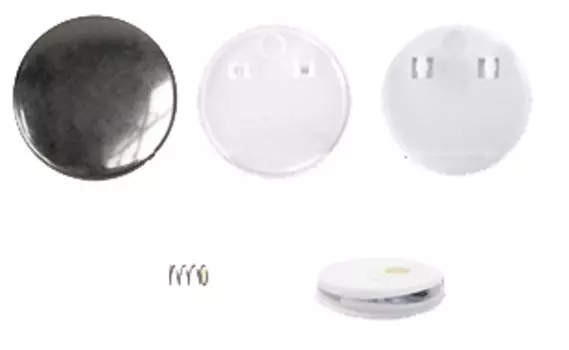 Заготовки для значков d44 мм, клипса/магнит, 200 шт