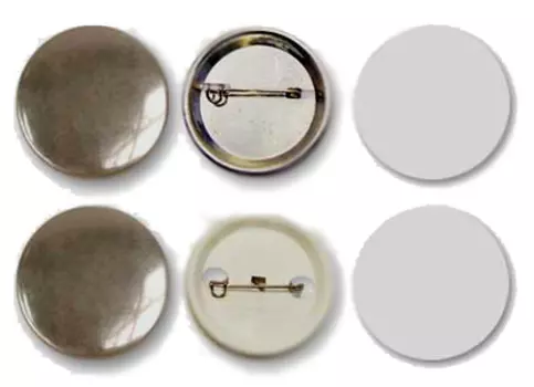 Заготовки для значков d75 мм, булавка, 100 шт