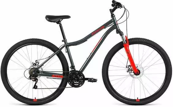 ALTAIR MTB HT 29 2.0 disc (рост 19") 2020-2021, темно-серый/красный, RBKT1M19G005