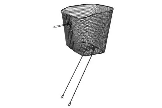 Багажник, BAS009, Корзиночный, под 28" (, RBT280000001, (в комплекте подпорка на переднюю вилку и крепеж к рулевой 1"))