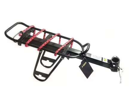 Багажник консольный, алюминиевый. 24"-29", на эксцентрике, на подсед. штырь, с боковыми защитными ду (Багажник консольный, алюминиевый. 24"-29", на эксцентрике, на подсед. штырь, с боковыми защитными дугами (4650066008982))