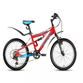 BURAN 1.0 (рост 13.5") 2018-2019, красный/голубой мат., RBKW92N06004