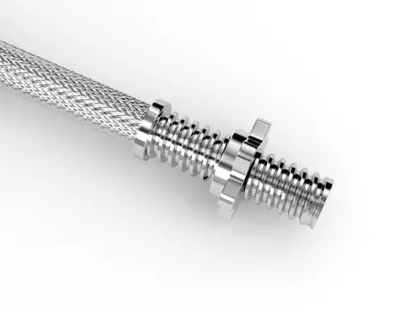 Гриф гантельный 410 мм хром 25 мм