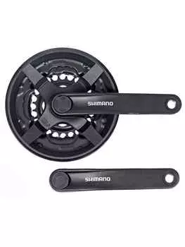 Комплект шатунов с вед. звездой и осью, FC-TY301, 48х38х28T, 170 мм, SHIMANO, AFCTY301C888CL