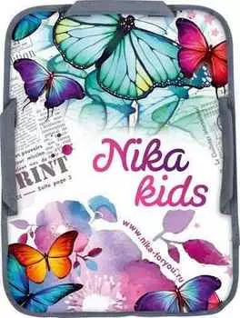 Ледянка НИКА мягкая прямоугол 400х540 мм с рисунком (ТЕНТ+ТКАНЬ ОКСФОРД) 1/10 (бабочки, ЛПР4054) ЛПР