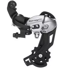 Переключатель задний, RD-TX800, TOURNEY, 8 ск., 11 - 34, под петух, подвод - прямой, SHIMANO (серебро, ARDTX800SGSS)