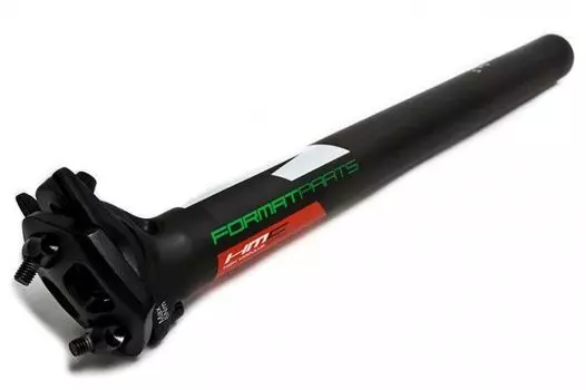 Подседельный штырь, QTS-PO2, 31,6 мм, 300 мм, крепление седла - Рамки, KALLOY (черный, 1SEBBKA00014, (красная-зеленая-белая графика))