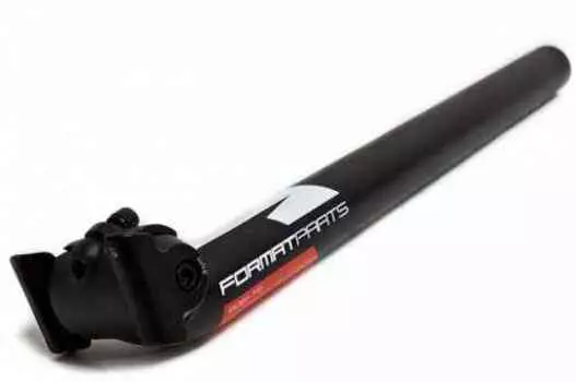 Подседельный штырь, SP-712N, 31,6 мм, 350 мм, крепление седла - Рамки, KALLOY (черный мат., , 1SEABDA00200, (FORMATPARTS logo, бело-красная графика))