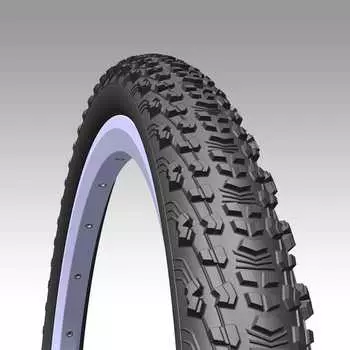 Покрышка, SCYLLA, 26" * 2,1", Classic, Белые полосы по сторонам протектора, Mitas (черный, 510952411042)