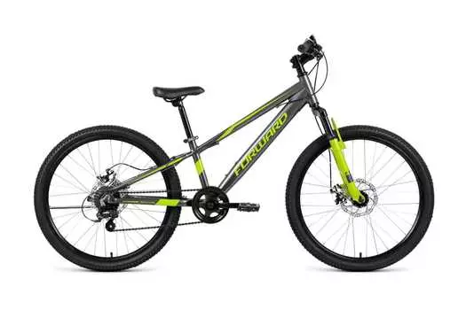 RISE 24 2.0 disc (24" 7 ск. рост 11") 2020-2021, серый/зеленый, RBKW1J347009